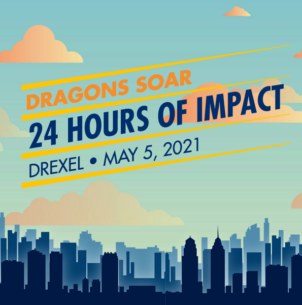 Drexel University's 24 Hours of Impact graphic